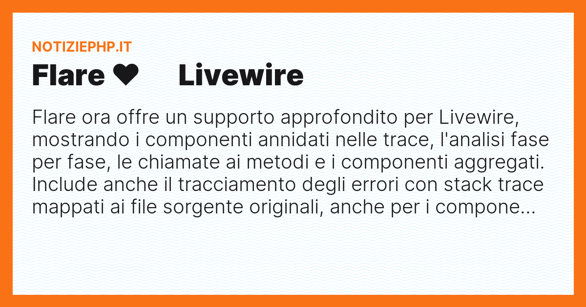 Flare ❤️ Livewire